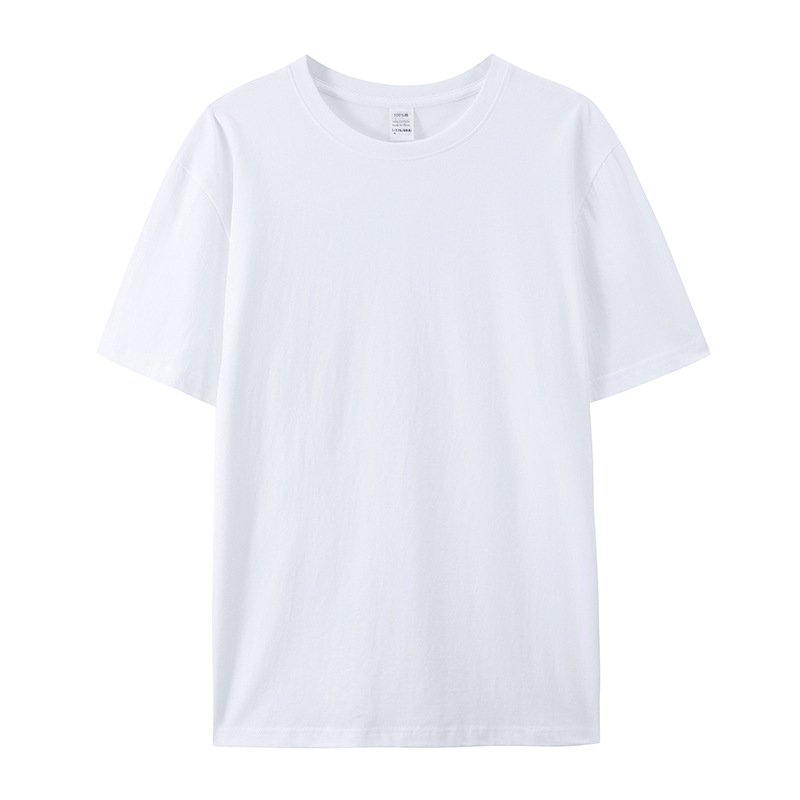 Custom Logo Solid Basic Shirts For Men Crewneck Short Sleeve Men's T-shirt