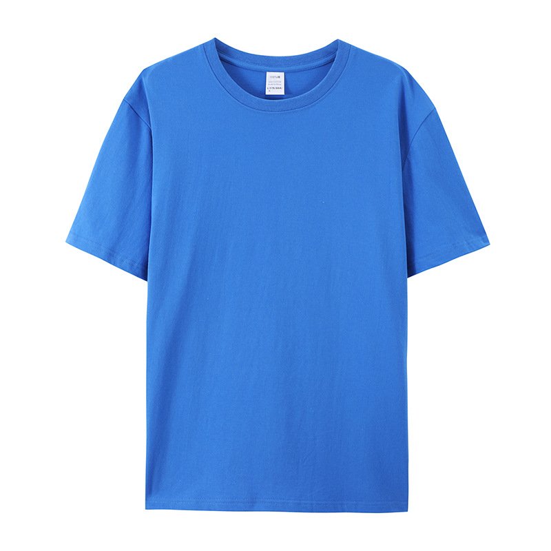Custom Logo Solid Basic Shirts For Men Crewneck Short Sleeve Men's T-shirt