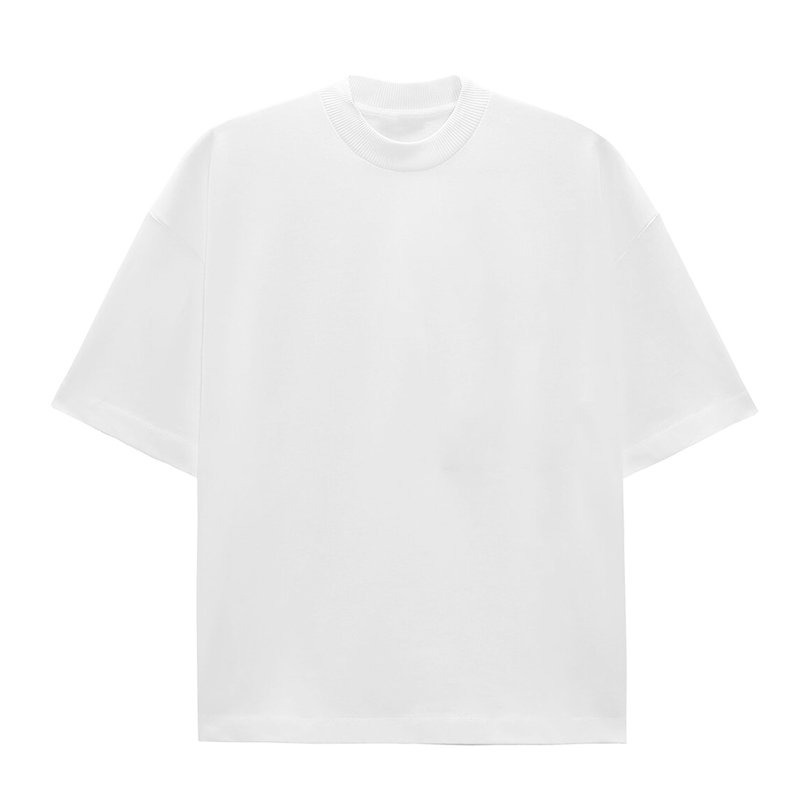 Wholesale Plain Heavyweight Cotton T-shirt Thick Oversized Stock Plus Size Unisex Men's Summers T Shirts M XXL