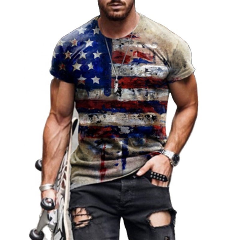 3D Digital printed tshirt custom Sublimation 100% Polyester 3D Tshirt 100%Cotton T Shirt All Over Printing OEM Customized