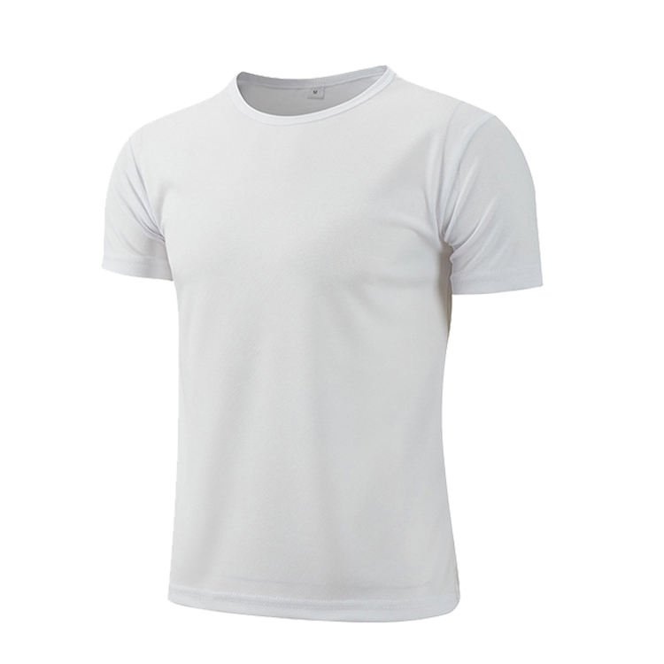 Dry Fit Polyester T Shirt Sublimation Blank T Shirts Custom Printing Tshirt Wholesale Men's T-shirts Plain Black T Shirt For Men