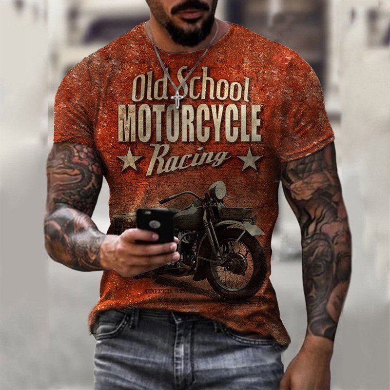 Evertop Custom Graphic Tshirt Oversize Men's XS T-Shirts with 3D Print Breathable OEM/ODM Playeras Clothing for Men