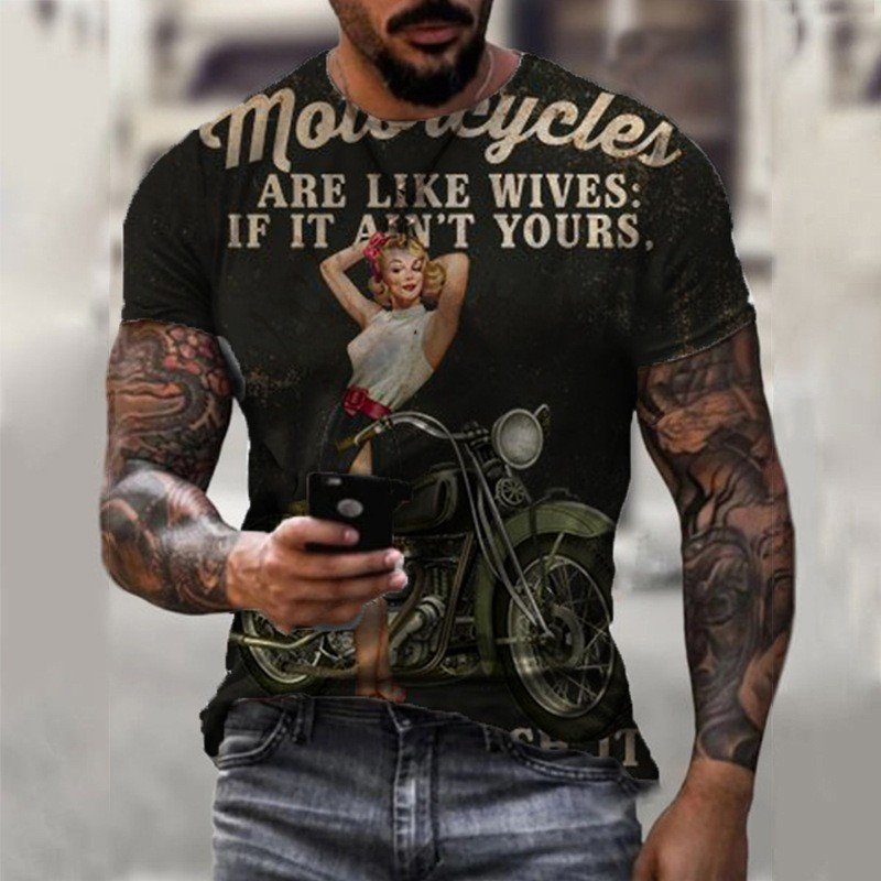 Evertop Custom Graphic Tshirt Oversize Men's XS T-Shirts with 3D Print Breathable OEM/ODM Playeras Clothing for Men