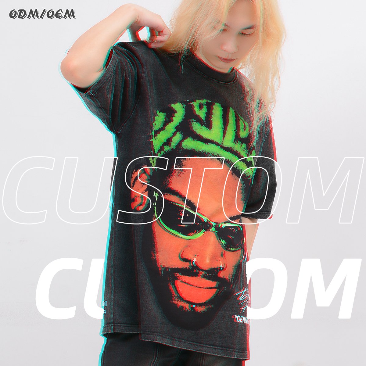 Custom Logo Vintage Acid Washed T Shirt Men Distressed Heavyweight Cotton Blank Oversized Tshirt 100% Cotton For Men's T-shirt