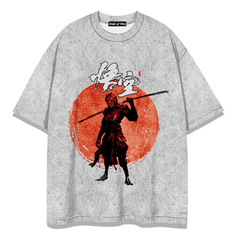 t shirt for men clothes Oversized tshirt Custom Streetwear Black Myth Wukong Mens Print Tees Y2k T Shirts Men's t-shirts