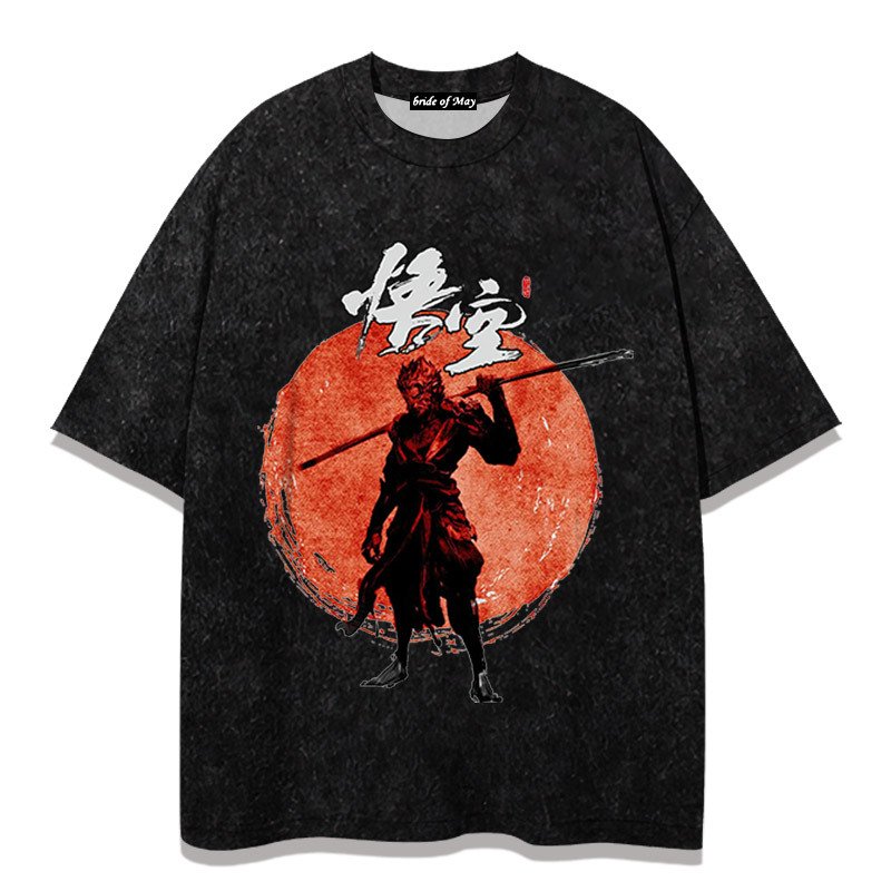 t shirt for men clothes Oversized tshirt Custom Streetwear Black Myth Wukong Mens Print Tees Y2k T Shirts Men's t-shirts