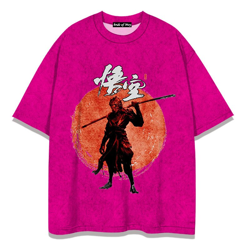 t shirt for men clothes Oversized tshirt Custom Streetwear Black Myth Wukong Mens Print Tees Y2k T Shirts Men's t-shirts