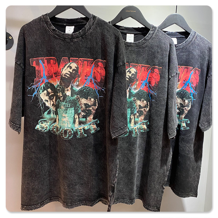 Wholesale Men's T-shirt High Quality Oversize Heavy Weight Custom T-shirt Solid Color 100% Cotton Printing Men's T-shirt