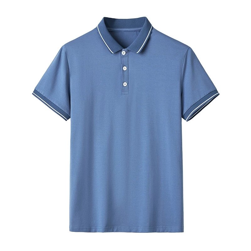 custom logo 100% cotton men's t-shirts polo men casual solid color short sleeve men clothing shirts polo shirts