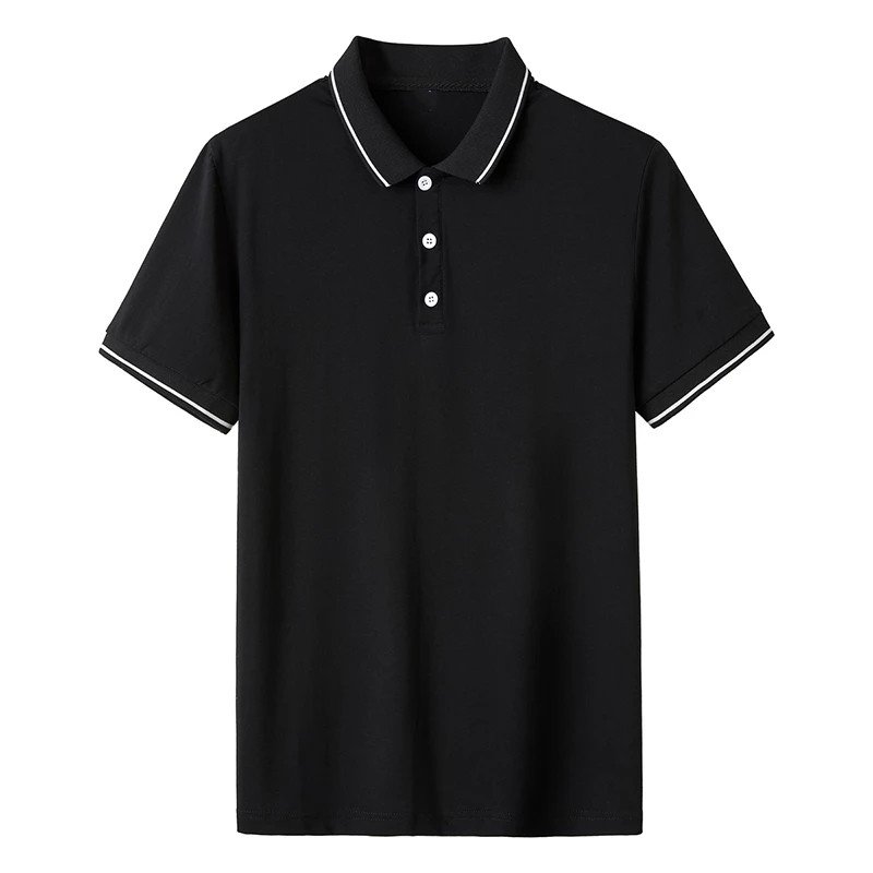 custom logo 100% cotton men's t-shirts polo men casual solid color short sleeve men clothing shirts polo shirts