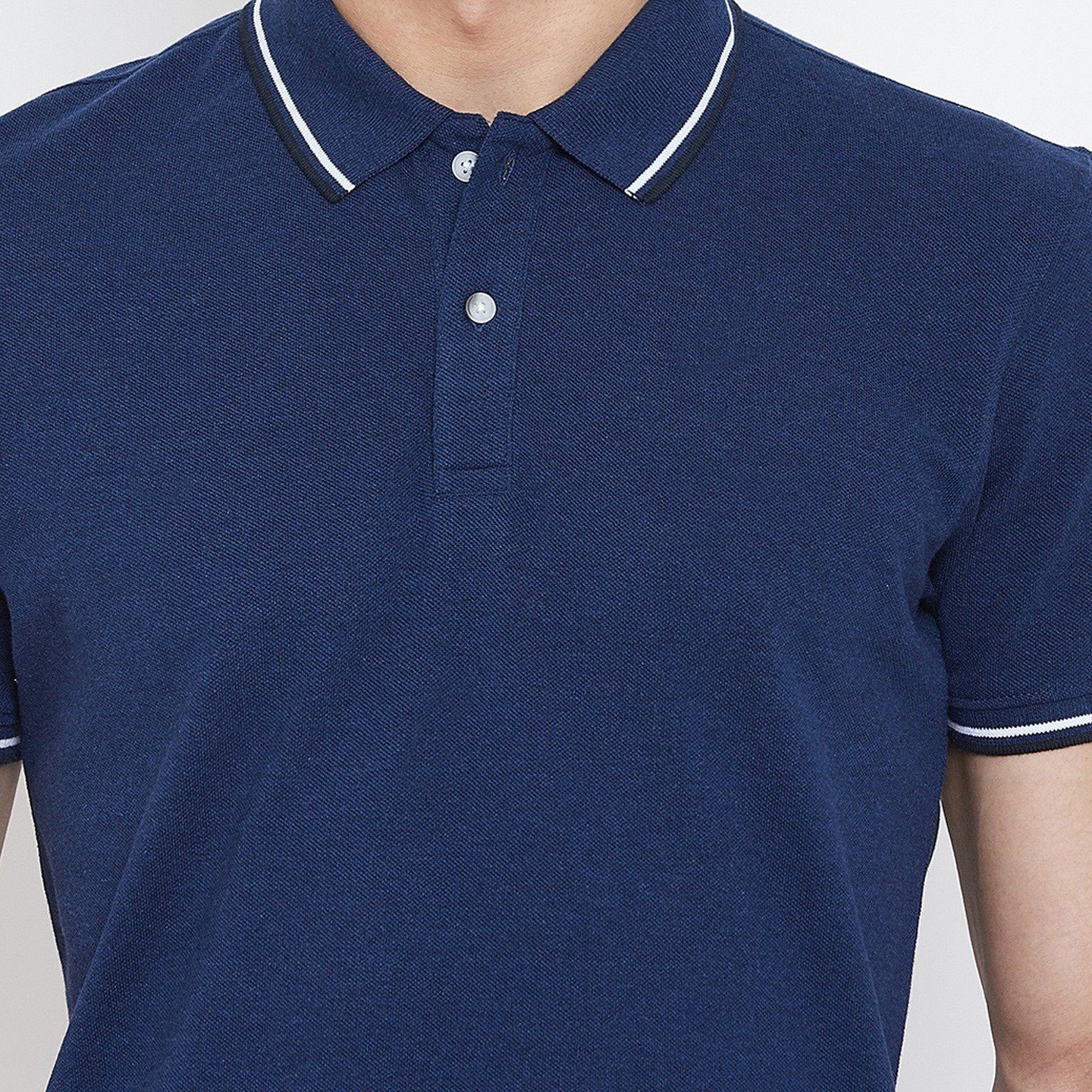 High Quality Men's Polo Shirts Blue Cotton Short Sleeve Embroidery Wholesale Solid Print Design Knitted Fabric