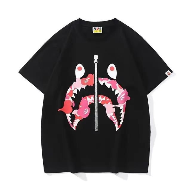 Top Quality Fashion Designer Bapees T-shirt Men's T-shirts Loose Printed Ape Tee Shirts T-shirt Streetwear