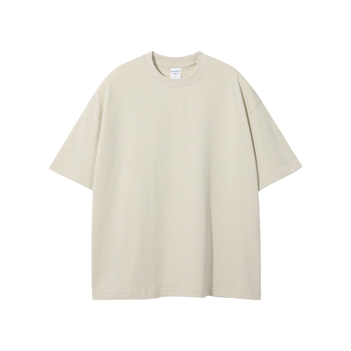 Summer New Product Trendy Brand 230G Double Yarn Pure Cotton Short Sleeve Men's T-shirt Large Men's T-shirt