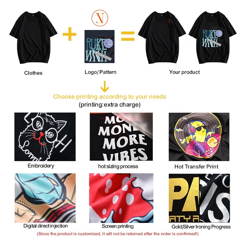 High quality summer drop shoulder oversized tshirt custom graphic t shirts men's t-shirts