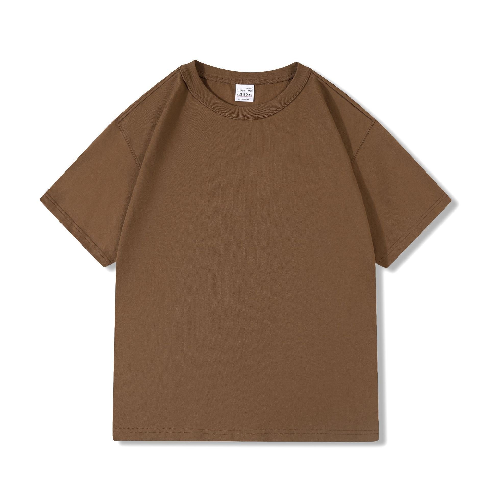 300G Men's T-shirts Blank Plain Heavy Cotton Printed T Shirts Suitable Cotton T Shirt For Men
