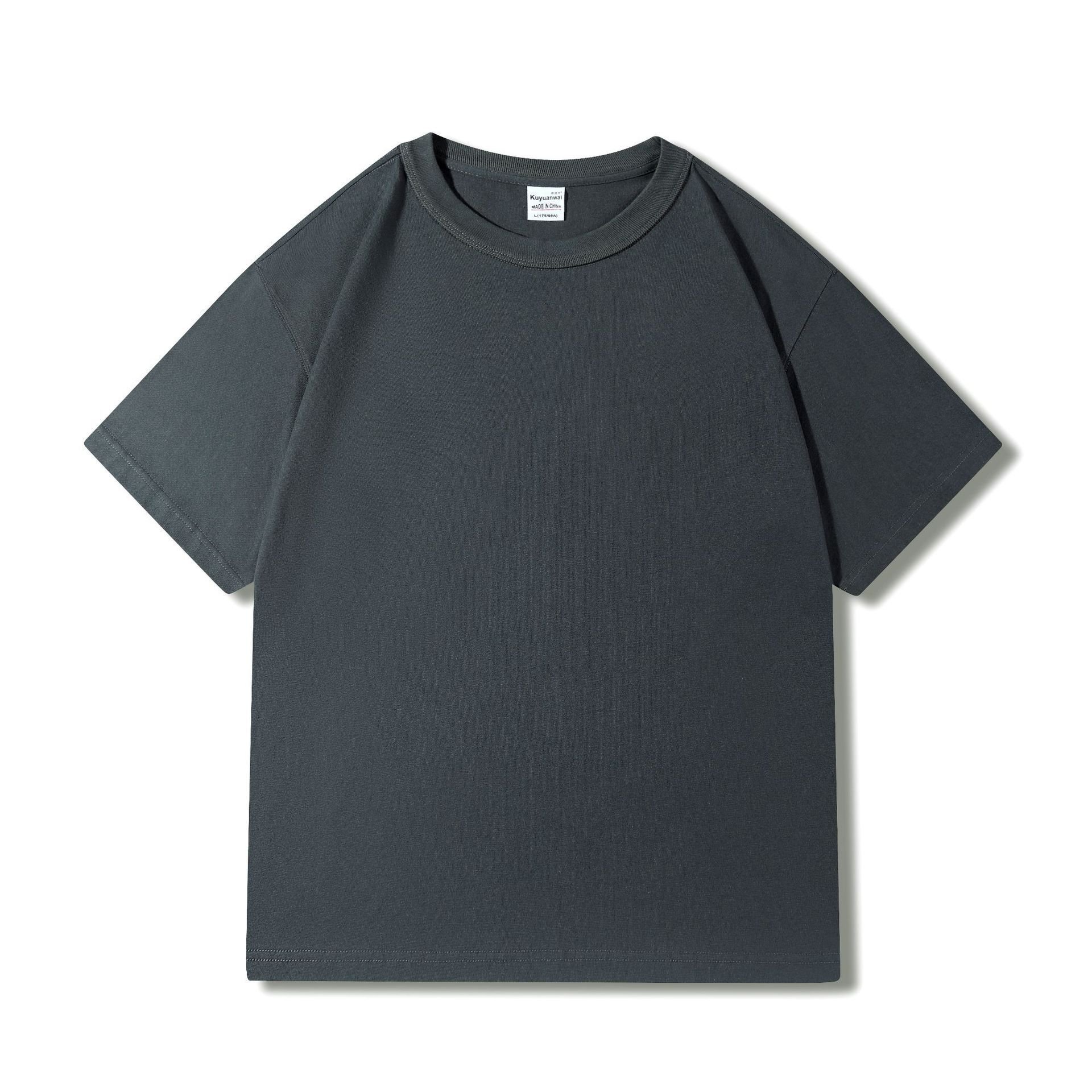 300G Men's T-shirts Blank Plain Heavy Cotton Printed T Shirts Suitable Cotton T Shirt For Men