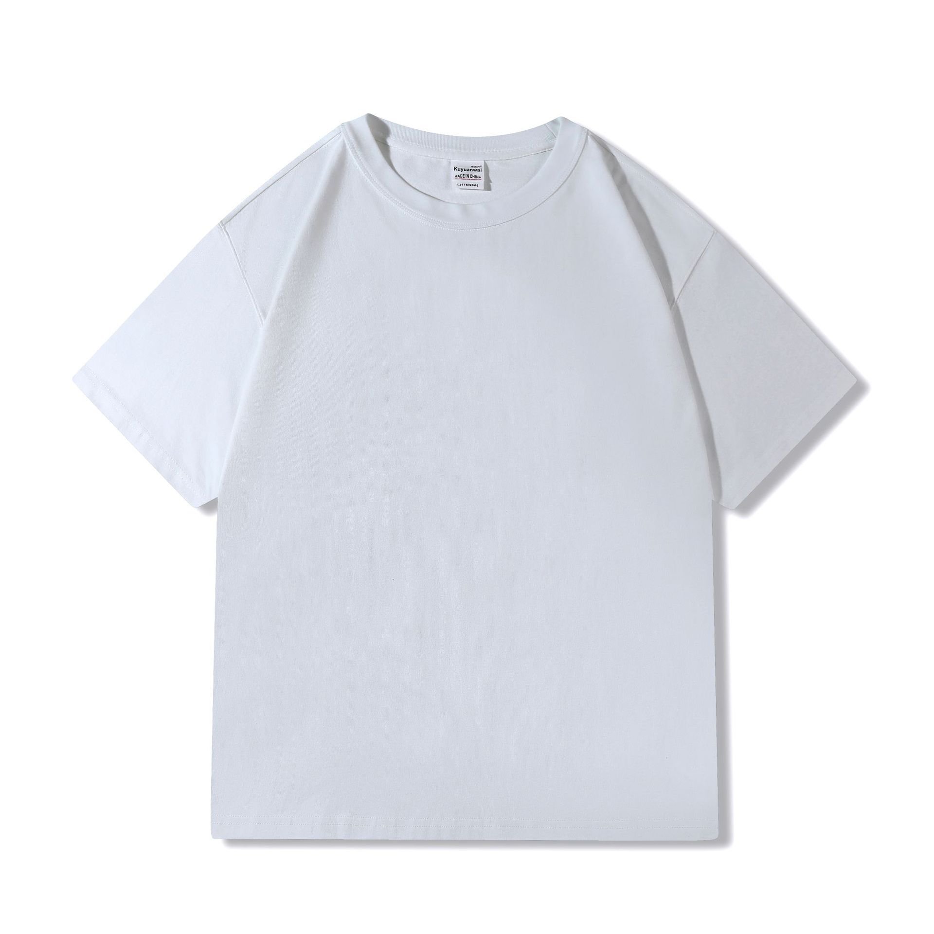 300G Men's T-shirts Blank Plain Heavy Cotton Printed T Shirts Suitable Cotton T Shirt For Men