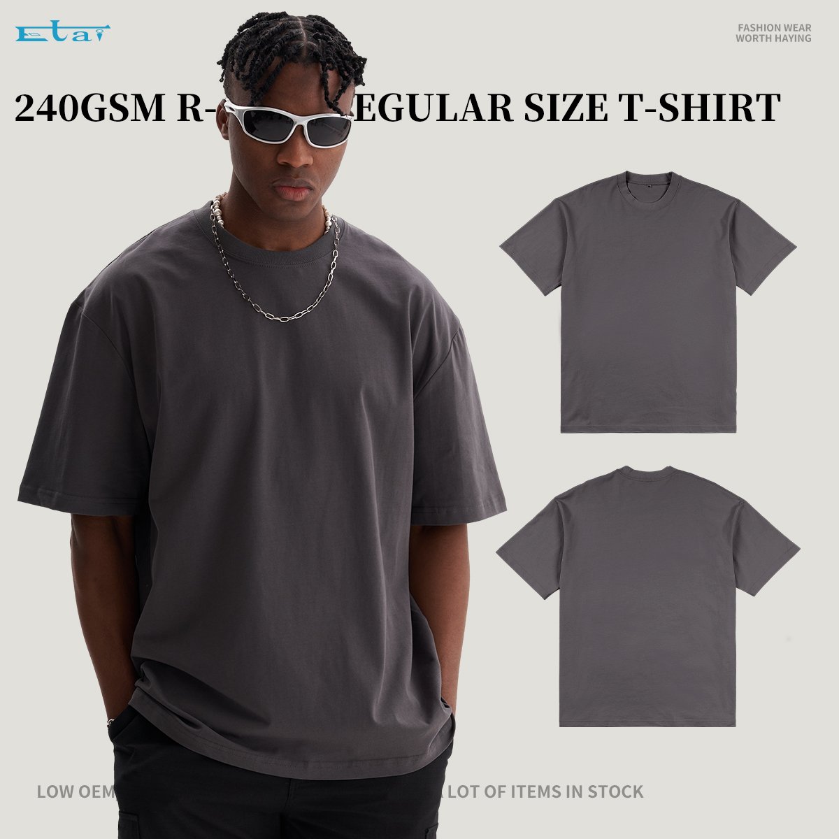 summer wholesale regular cotton men's t-shirts blank plain casual street wear custom t shirt for men