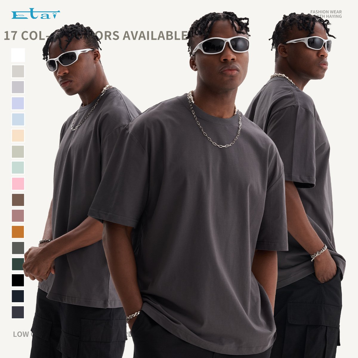 summer wholesale regular cotton men's t-shirts blank plain casual street wear custom t shirt for men