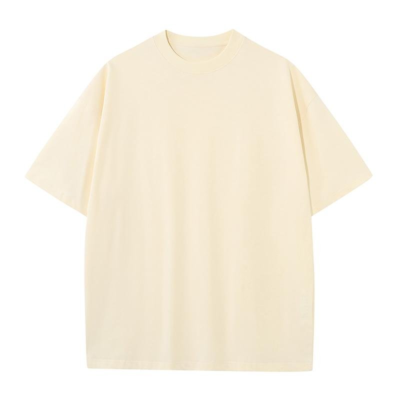 Custom Screen Print t-shirt Heavyweight 230gsm 100% Cotton Plain Men's T shirt Oversized Style