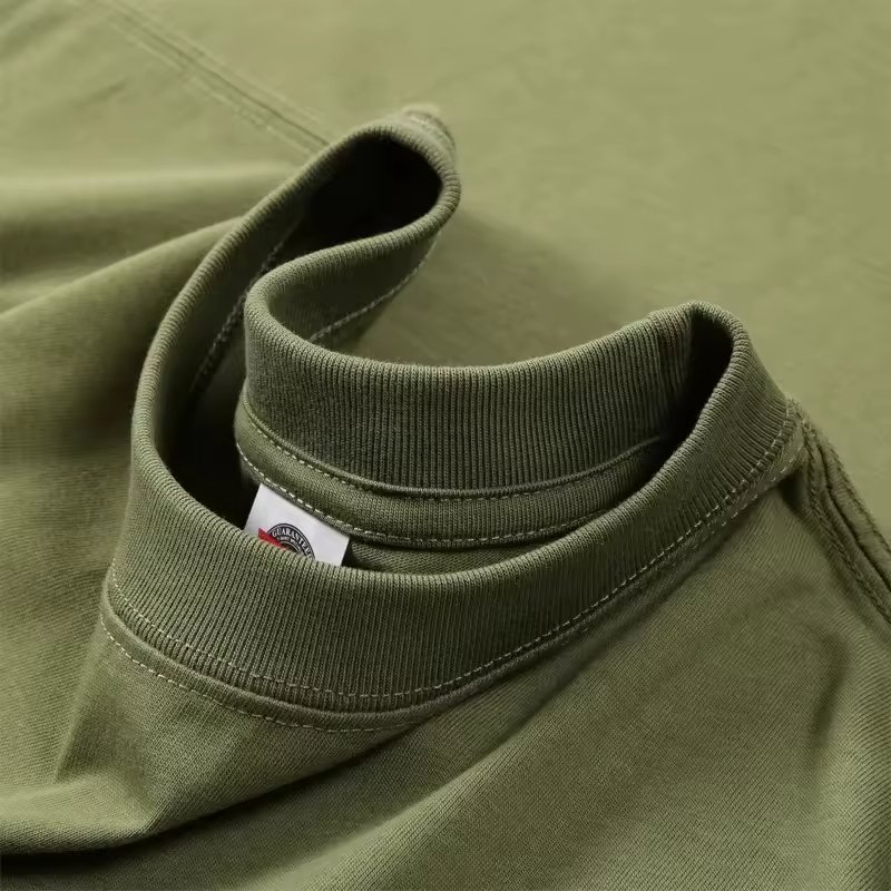 High Quality 280gsm Heavyweight Streetwear T-Shirt Unisex Solid Color Custom Logo T-Shirt Men's Blank Oversized T-Shirt