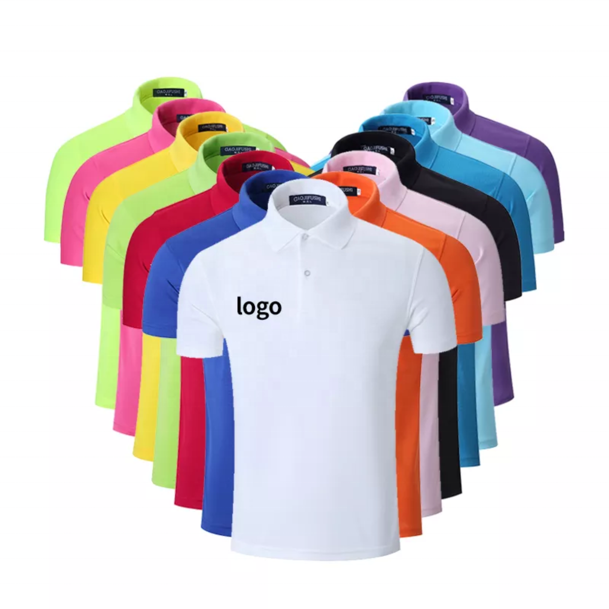 Custom logo solid color plain blank pique polyester embroidery Washed t shirt cotton t-shirts men's polo shirts