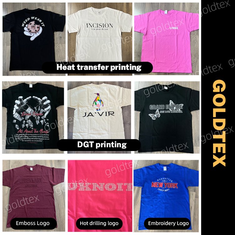 Wholesale Custom Your Brand Logo 100% Cotton Vintage Tshirt Blank Men T Shirt Plain Casual Oversized Men's T-shirts