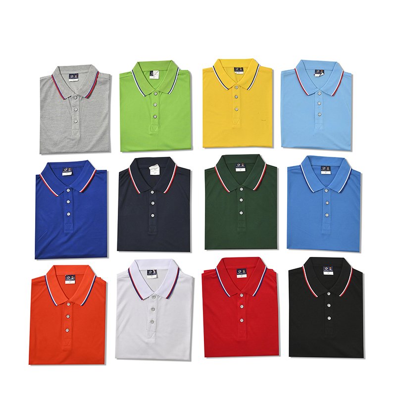 Navy cotton T-shirt Custom men's golf dry polo with embroidered logo