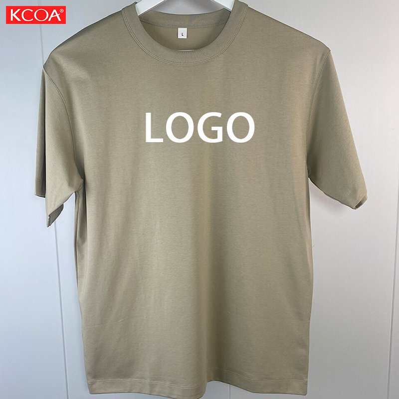 High Quality Luxury Blank Heavy 70 Cotton 30 Polyester T Shirt Oversized Blank Round Neck Tshirt Mens Shoulder T-Shirts