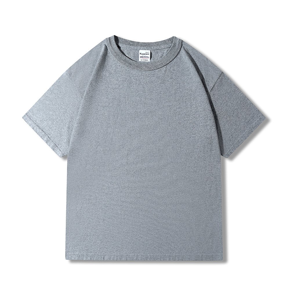 High Quality Blank T Shirt 100% Cotton Tshirts With Custom Logo Flocking Printed T Shirts Unisex Plus Size Men's T-shirts Men