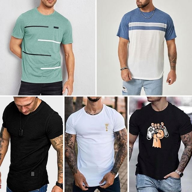 New High quality Hot selling Men's hip-hop T-shirts of good quality loose men's short-sleeved T-shirts factory wholesale