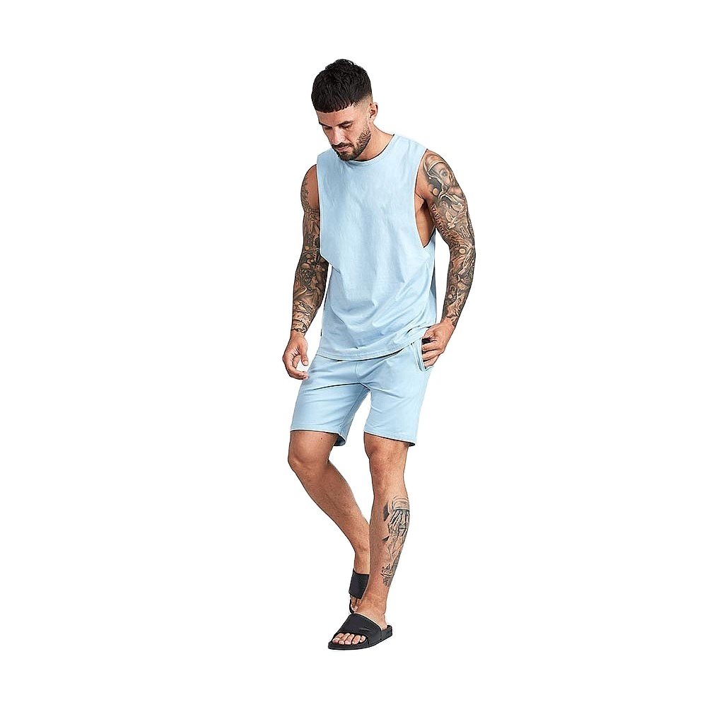 2023 Fashion men's t shirt sets new two piece shorts sets men's hip hop t-shirts by sinewy sports