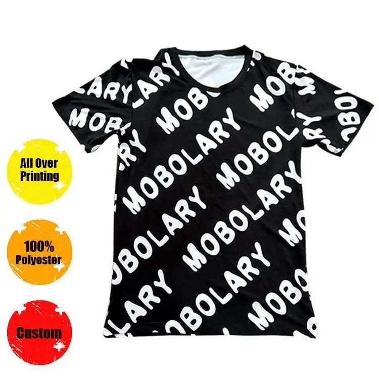 Wholesale Bulk Printing Tee Graphic Oversized Tshirts 100 Polyester Shirt Cotton Feel To Sublimate Custom T Shirts Sublimation