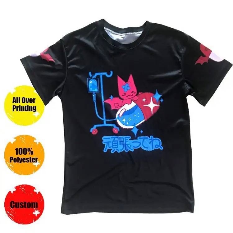 Wholesale Bulk Printing Tee Graphic Oversized Tshirts 100 Polyester Shirt Cotton Feel To Sublimate Custom T Shirts Sublimation
