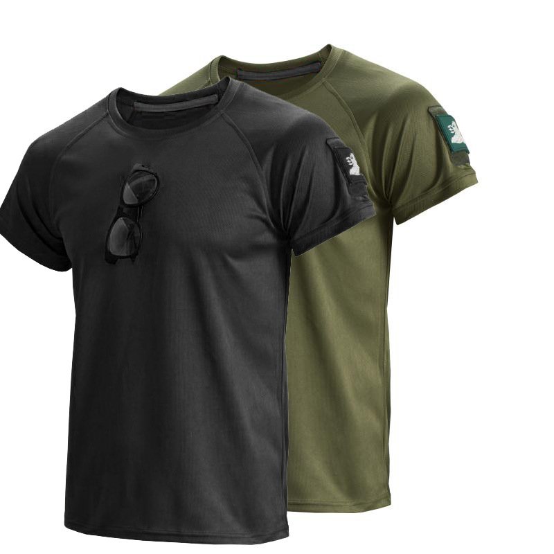 JinTeng Wholesale Quick-drying Men's Large Size Outdoor Round Neck Short-Sleeved Breathable Light Camouflage T-shirt