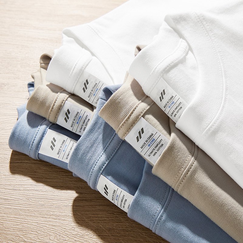MT2293 Wholesales Custom 230g 100% Cotton Unisex Long Sleeve T-Shirts Plus Size Men's T-Shirts