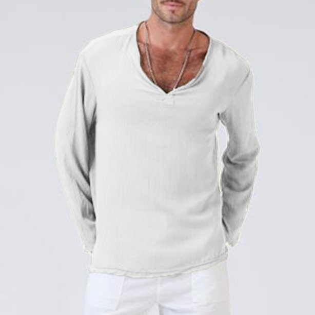 Wholesale 2023 Men's Top New Cotton And Linen Ethnic Style Men's T-shirt Men's Clothes