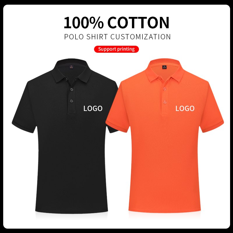 Plain Polo custom collar Polo t shirt for Mens womens, custom printed 240 gsm Oem fabric customized fabric golf t shirts