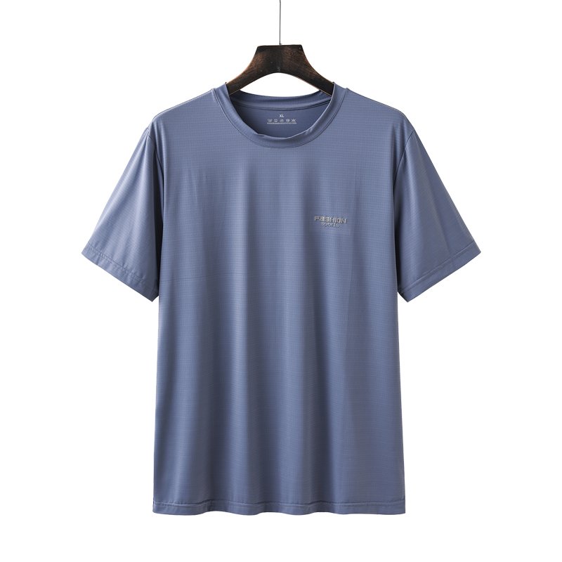 Men tshirt plain summer short sleeve O-Neck knitted men's T-shirts