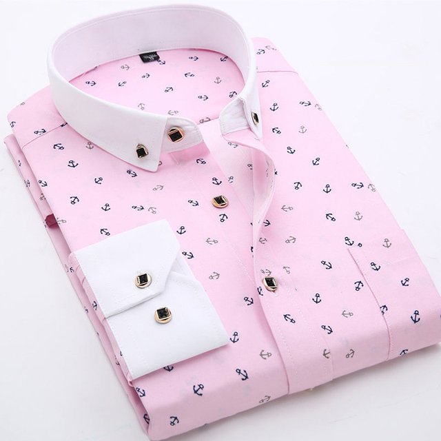 OEM Small Men's Floral Shirts With Pure Cotton Skin Friendly Men's Shirts