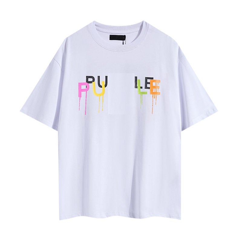2024 summer new cross-border color letter print casual loose T-shirt for men and women