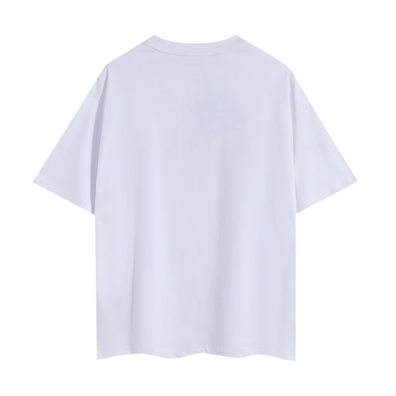 2024 summer new cross-border color letter print casual loose T-shirt for men and women