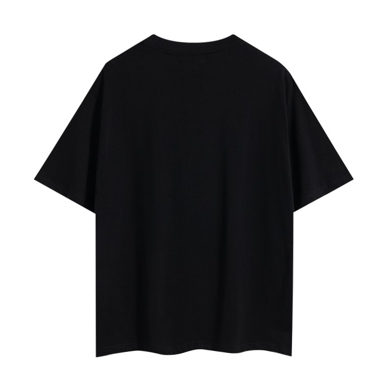 2024 summer new cross-border color letter print casual loose T-shirt for men and women