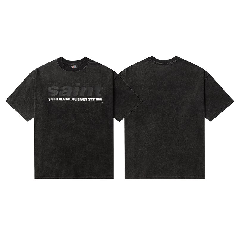 Wholesale High Quality Heavyweight 100% Cotton Print Oversized Distressed Washed Vintage American Distressed Men's Tshirts