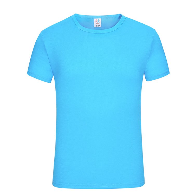Solid cheap high quality 11 colors 170 grams Custom logo OEM polyester t shirt blank Plain Men's t shirts