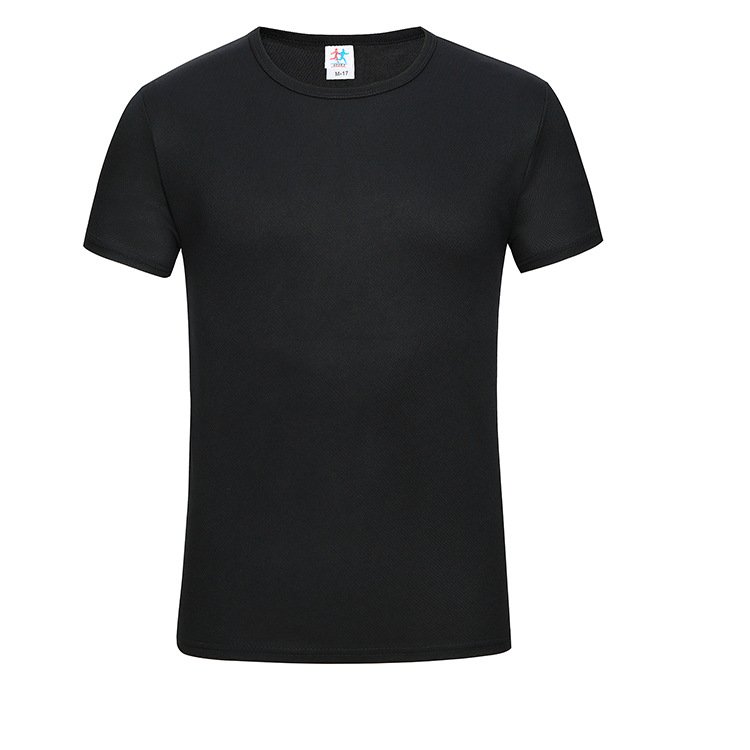 Solid cheap high quality 11 colors 170 grams Custom logo OEM polyester t shirt blank Plain Men's t shirts
