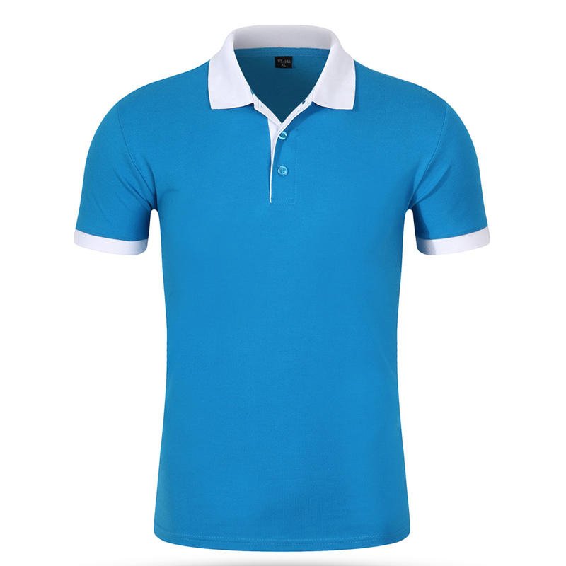 Colored lapel short sleeved work clothes polo shirt corporate group work clothes cultural advertising men's T-shirts