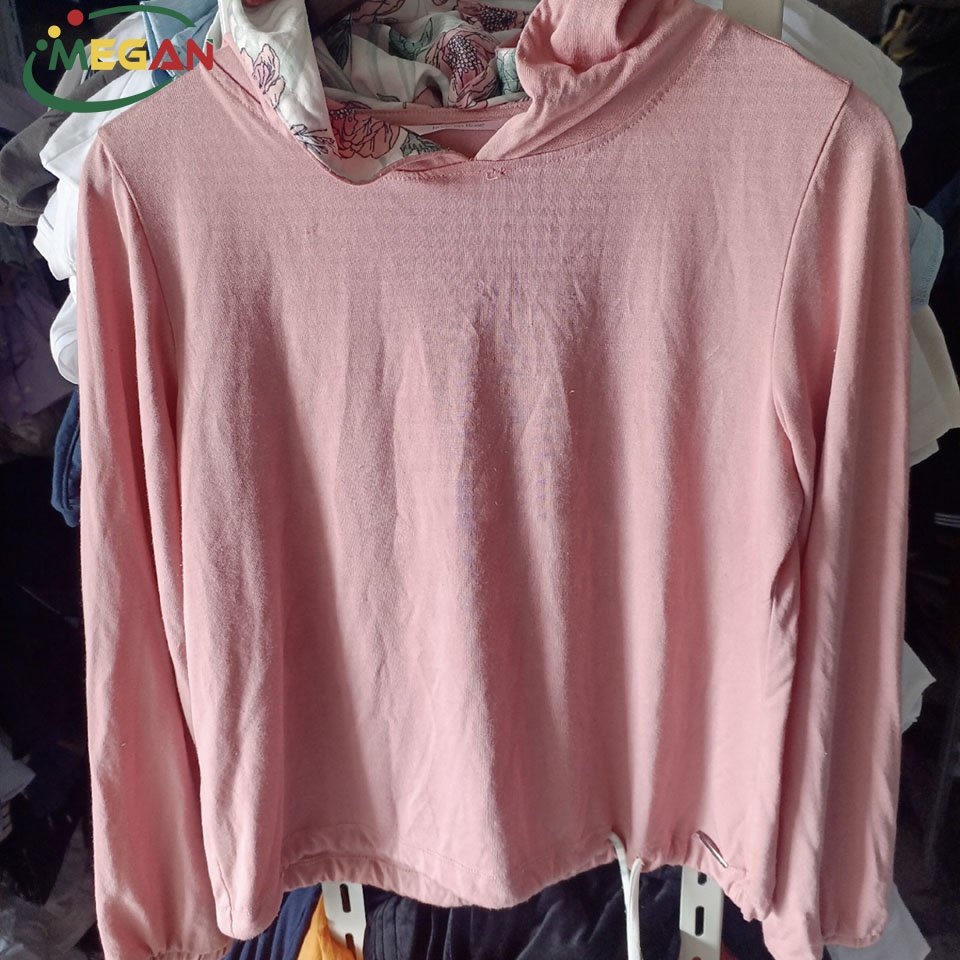Megan Branded Used Tops Clothes Long Sleeve White Cotton Used Men's T-Shirts In Bulks