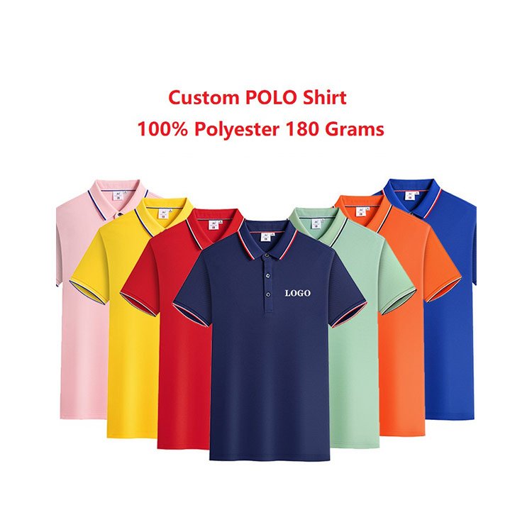 Wholesale Custom Short Sleeve Polo Men's T-Shirts Plus Size Work Clothes Golf Unisex Polo Shirts plain t-shirt sport tshirt
