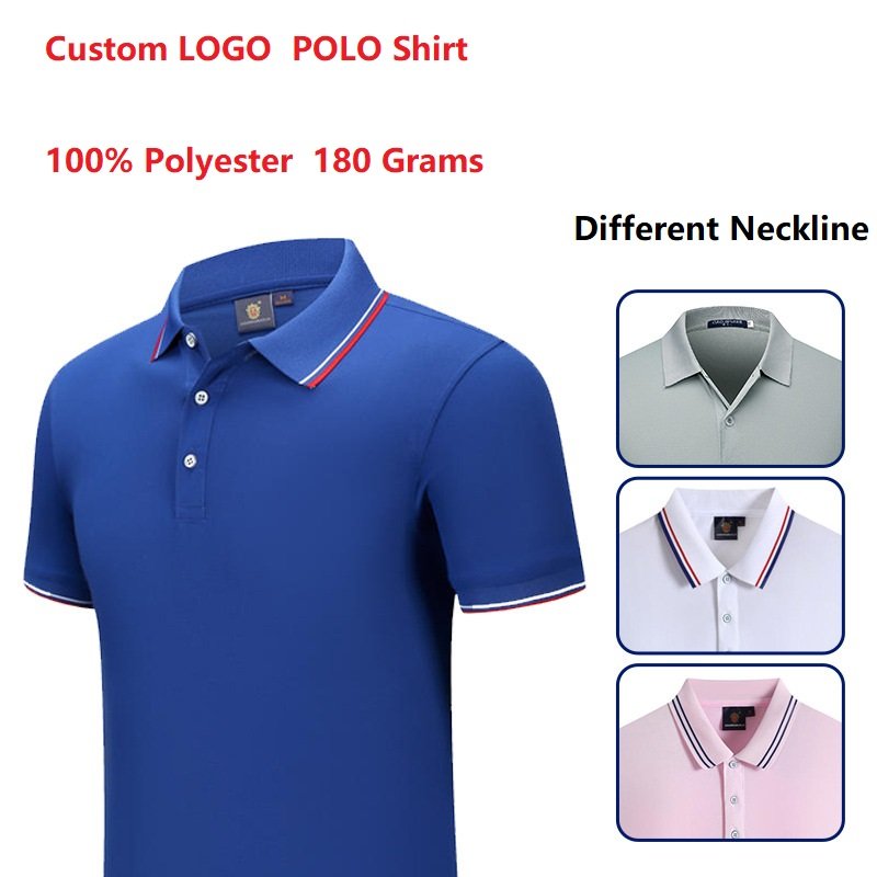 Wholesale Custom Short Sleeve Polo Men's T-Shirts Plus Size Work Clothes Golf Unisex Polo Shirts plain t-shirt sport tshirt